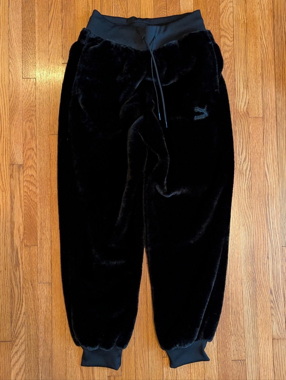 PUMA Black Plush Jogger Pants